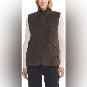 Artizia Brown Fleece Vest